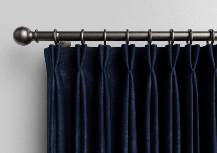 Faux Suede, Navy - Made to Measure Curtains - Image 10